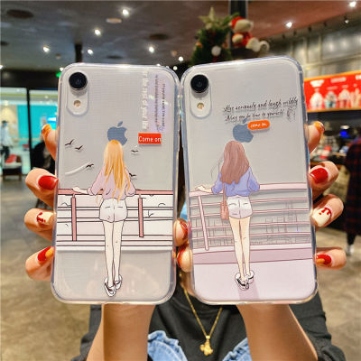 เคสซิลิโคนสำหรับโทรศัพท์รุ่น 15/15PRO/15PLUS/15PROMAX 13/12/14 Plus Pro Max 8/7 Plus X/XR นิ่มกันกระแทก#869