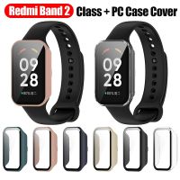 PC Glass Case for Redmi Band 2 Smart Watch Accessories Bumper Frame Protective Shell Screen Protector for Redmi Band Cover