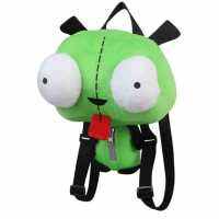 คนต่างด้าวรุกราน Zim 3D ตาหุ่นยนต์ Gir น่ารักตุ๊กตากระเป๋าเป้สะพายหลังกระเป๋าคริสต์มาส14นิ้วที่มีคุณภาพสูงของขวัญสำหรับเด็กใหม่ร้อน