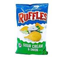 ?Import Items? Ruffles Sour Cream &amp; Onion Potato Chips 184g