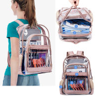 Clear Transparent PVC Shoulder Bags Feminina Luxury Women Candy Color Women Jelly Backpack College Style School Backpack