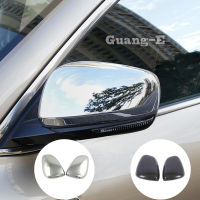 Car ABS Rear View Eyebrow Side Glass Mirror Cover Trim Frame Stick 2PCs For Renault Kadjar 2016 2017 2018 2019 2020