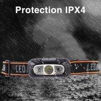 XPE LED Headlamp Wave Induction 300lm Head Flashlight for Camping Night Fishing