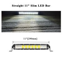 VISORAK 11 21 25 32" Inch Straight Slim Truck LED Work Bar 12V 24V 4WD LED Bar For Auto Car Tractor Jeep 4x4 ATV SUV Off Road