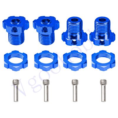 4Pack Aluminum 17mm Splined Wheel Hex Hub Nut for Traxxas E-Revo Revo 3.3 E-Maxx Summit Slayer Pro 4X4 1/10 RC Monster Truck Adhesives Tape