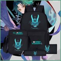 FX Genshin Impact Large capacity backpack high junior school students pencil case children three to six grade bag XF