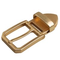 ஐ♘▣ 40mm Solid pure brass men high-end durable belt buckle new style trousers waist belt buckle pin buckle replacement accessories