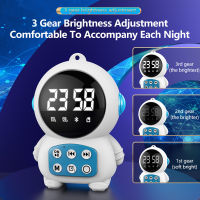 Aolon J58 Spaceman สมาร์ทบลูทูธลำโพงโปรเจคเตอร์โคมไฟข้างเตียง Night Light Sunrise Wakeup โคมไฟรถกระบะบรรยากาศโต๊ะ Deco2023