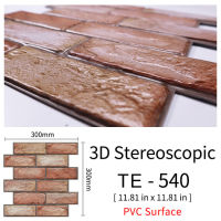 3D Wall Stickers 30x30cm Water and Oil Proof Not Fade wall papers Imitation Brick Tile Stone grain cobblestone for Home Decorate