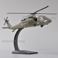 A1:72 Diecast เครื่องบินรุ่นของเล่น UH-60ยูทิลิตี้เฮลิคอปเตอร์ติดอาวุธ Black Hawk Miniature Sound &amp; LightM