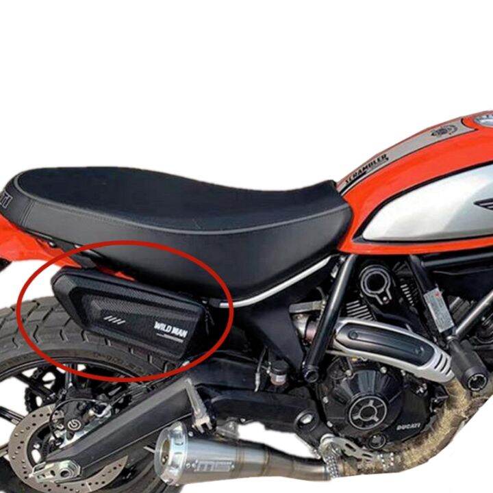 สำหรับ-yamaha-xsr700-xsr-700-900-xj6-xsr900-fz1-fz6-fz8-r125กระเป๋ารถจักรยานยนต์ดัดแปลงเปลือกแข็งกระเป๋ากันน้ำถุงสามเหลี่ยมด้านข้าง