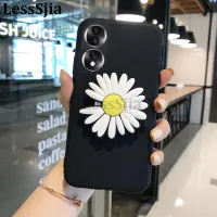 เคสมือถือสำหรับ Honor 90 ฝาหลัง + แหวนรองรับดอกเบญจมาศดอกไม้สำหรับป้องกันการตกหล่นเคสใส่โทรศัพท์ Honor 90 Pro