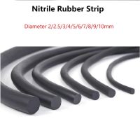 3/10เมตร Solid Black Nitrile Rubber Strip O Ring Cord NBR ซีลยางปะเก็นเส้นผ่านศูนย์กลาง2/2.5/3/4/5/6/7/8/9/10มม.