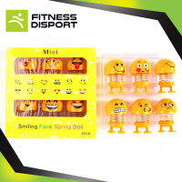 [Fitness Life Store]FIT170 6 ชิ้น/เซ็ตสีสุ่มมินิเขย่าตุ๊กตาหัวตลกยิ้มใบหน้าสปริงของเล่นเต้นรำตกแต่งภายในรถยนต์เครื่องประดับอัตโนมัติ（6 in a box）1 กล่อง มี 6 ชิ้น