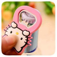 ✺ Sanrio Hello Kitty Cute Cartoon Silicone Wine Opener Pink Girly Heart Beer Bottle Opener Mymelody Fridge Magnet