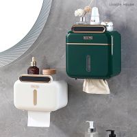 Toilet Paper Holder Shelf  Kitchen Tissue Box Wall-Mounted Paper Storage Box Roll Toilet Paper Holder Bathroom Accessories Toilet Roll Holders