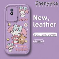 เคส Chenyyka สำหรับ VIVO Y02 Y02A Y11 2023 Y01 Y11S Y30G เคสซิลิโคนลายการ์ตูนเคสโทรศัพท์หนังนิ่มแฟชั่นเมโลดี้ของฉันเคสกันกระแทกดีไซน์ใหม่ลวดลายที่สร้างสรรค์ฝาครอบเลนส์แบบเต็มเคสป้องกันกล้อง