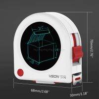 [QQL Hardware Tools]5เมตร/16ft เทปวัดที่มีจอแอลซีดีเขียนแท็บเล็ตกระดานวาดภาพสำหรับการก่อสร้าง/ช่างไม้ /Diy วัด Au23 19 Dropship
