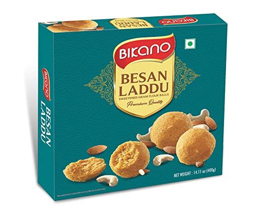 Bikano Besan Laddu Sweetened Chickpea Flour Premium Quality 400g