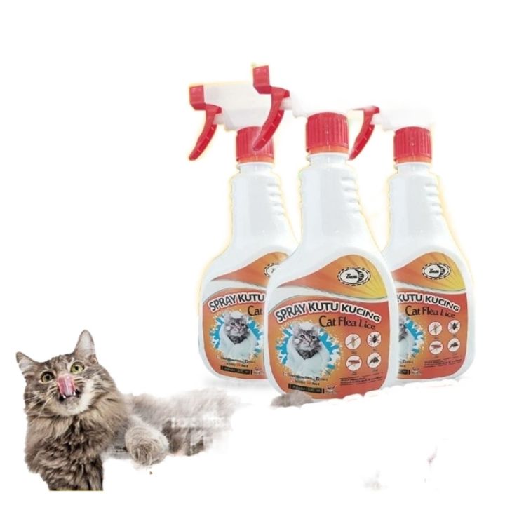 Ubat kutu kucing paling berkesan spray organik cat flea lice tick ...