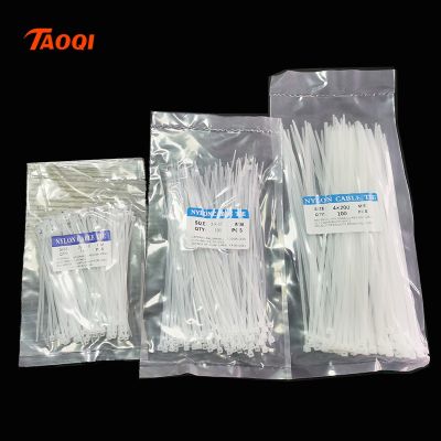 300 Pcs Nylon Cable Self-locking Plastic Wire Zip Ties Set 3x100 3x150 4x200 Industrial Supply Fasteners Hardware Cable