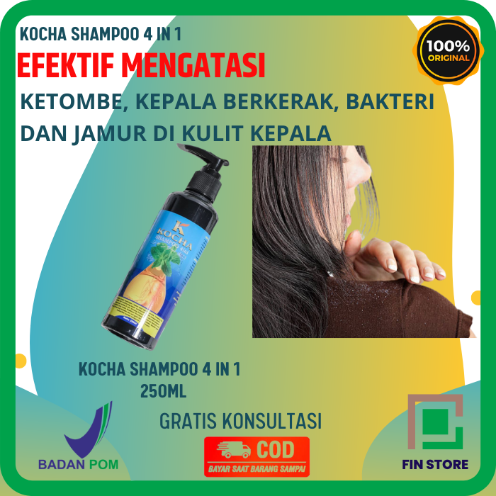 Shampoo 4in1 Anti Ketombe Psoriasis Anti Dandruff 100% Alami Herbal