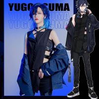 WGBAie NOCTYX Yugo Asuma ชุดเสื้อแจ็กเก็ต กางเกงคอสเพลย์ ลายการ์ตูนอนิเมะ NIJISANJI Vtuber สําหรับปาร์ตี้ฮาโลวีน 1