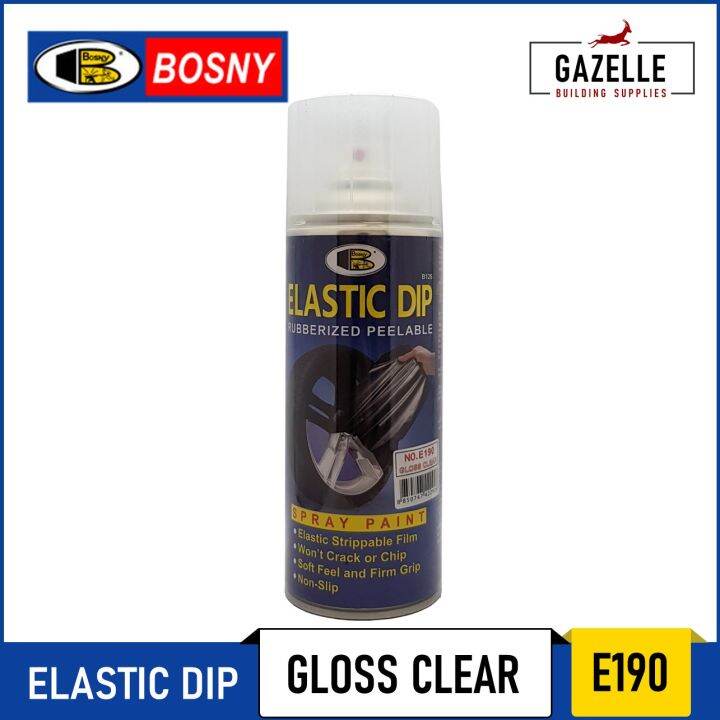 Bosny Elastic Dip Rubber Coating Peelable - E190 Gloss Clear | Lazada PH