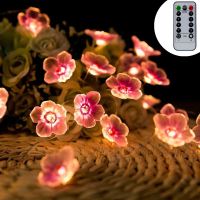 [AMO Garden Decoration]ไฟ LED ดอกเชอร์รี่เฮเซลนัทเห็ด USB ถ่านไฟฉาย DIY พวงมาลัยคริสต์มาสตกแต่งกลางแจ้งวันหยุดงานแต่งงานซัพพลาย