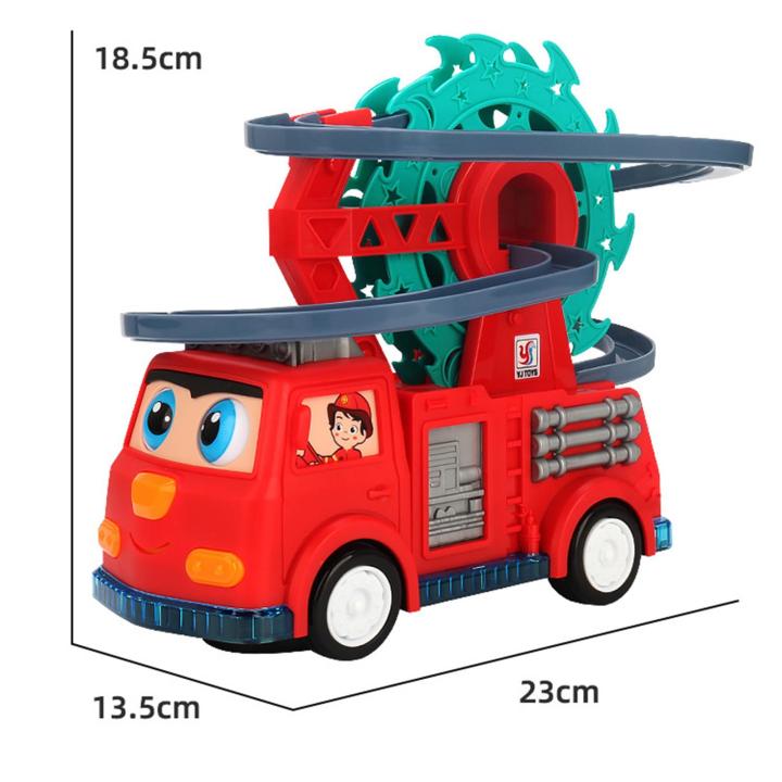 dolity-ชุดของเล่นภาพนิ่งแข่งรถอัตโนมัติรางรถไฟของเล่นเป็ดสำหรับเด็กหญิงเด็กชายอายุ3-4ปี