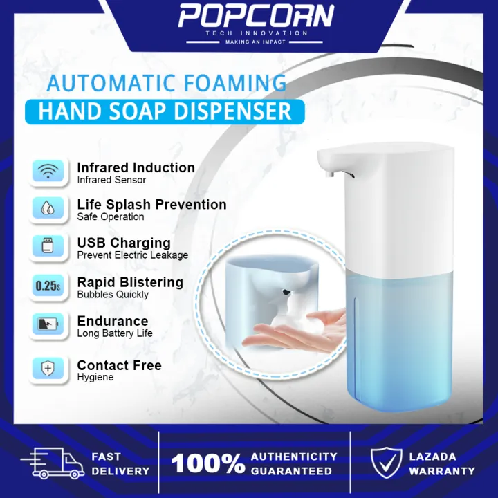 Automatic Soap Dispenser USB Rechargeable Deinduction Foam Dispenser for Hand Washing Home