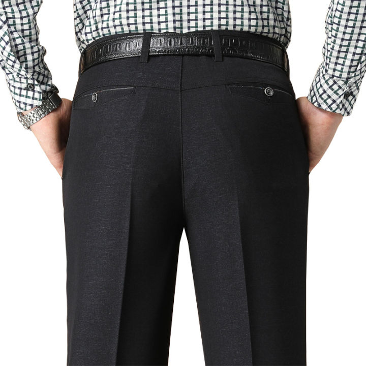 thoshineยี่ห้อผู้ชายสูทกางเกงธุรกิจอย่างเป็นทางการกางเกงตรงพอดีชายสมาร์ทชุดลำลองกางเกงยาวขนาดบวก