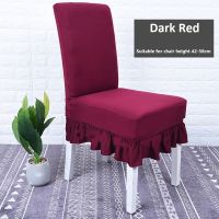 Solid Plain Color House Dining Chair Covers Spadex Office Desk Chair Covers Stretch Elastic Conference Chair Covers