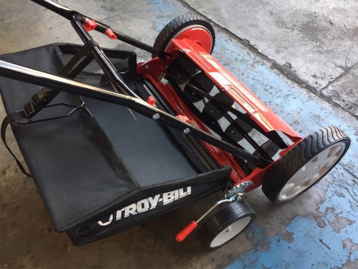 รถเข็นตัดหญ้าแบบเข็น-รถเข็นตัดหญ้าสนาม-แบบไม่ใช้เครื่องยนต์-troy-bilt-รุ่น-16-นิ้ว-ไม่มีถุงเก็บหญ้า-18-นิ้ว-มีถุงเก็บหญ้า-แบรนด์อเมริกาแท้