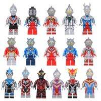 อะนิเมหนัง KK001 30สไตล์ KK014การ์ตูนบล็อกตัวต่อ Tiga Ultraman หุ่นตุ๊กตาต่อสู้ขนาดเล็กของเล่นตัวต่ออิฐของขวัญสำหรับเด็ก