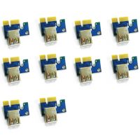 10 Pcs USB3.0 to Pci-E 1X Adapter Card to Pci Golden Finger PCI-E 1Xto16X Adapter Card Graphics Extension Cable