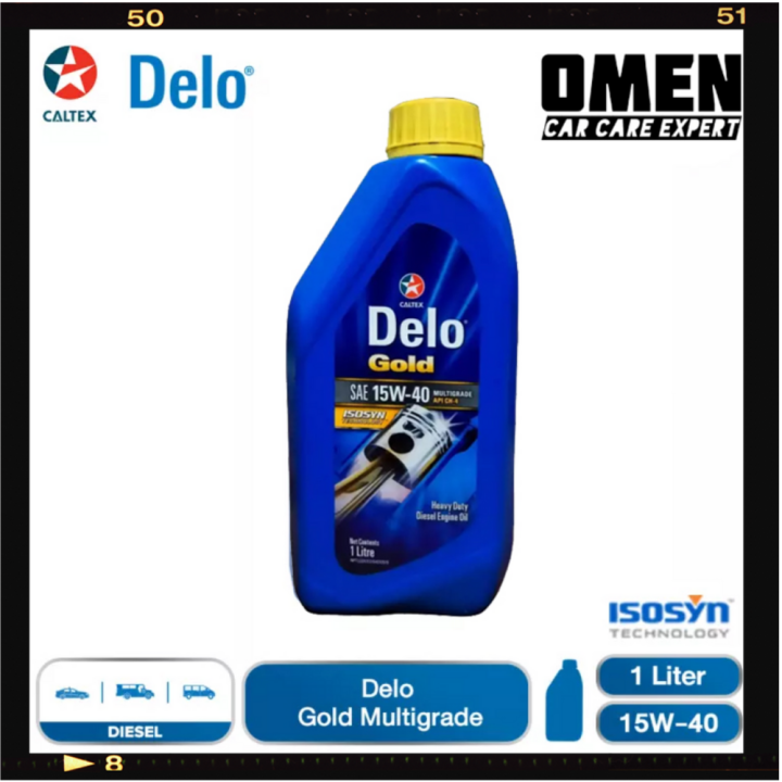 Caltex Delo Gold Multigrade Diesel Engine Oil SAE 15W40 1L Change oil