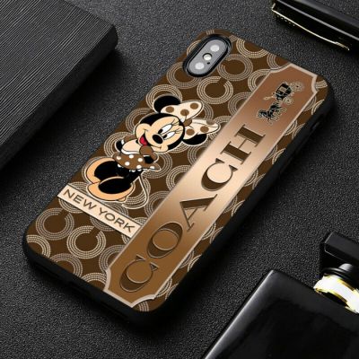 Coach Phone Case for iPhone 14 Pro Max / iPhone 13 Pro Max / iPhone 12 Pro Max / XS Max / Samsung Galaxy Note 10 Plus / S22 Ultra / S21 Plus Anti-fall Protective Case Cover