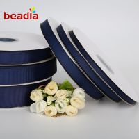 High Quality 5 Yards 7-38mm Navy Blue Grosgrain Ribbon For Wedding Party Handmade Decoration DIY Webbing Gift Packing Gift Wrapping  Bags