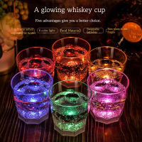 200Ml Creative Light-Up ถ้วยน้ำเกรดอาหาร Ps วัสดุแว่นตาวิสกี้ Led Sensor Light-Up แว่นตา Bar Party Supplies