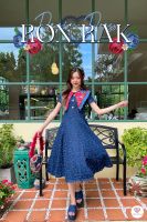 RonRak Denim Dress เดรสวินเทจ เดรสยีนส์ปกใหญ่ เดรสมาเรีย เดรสยาวผ้ายีนส์