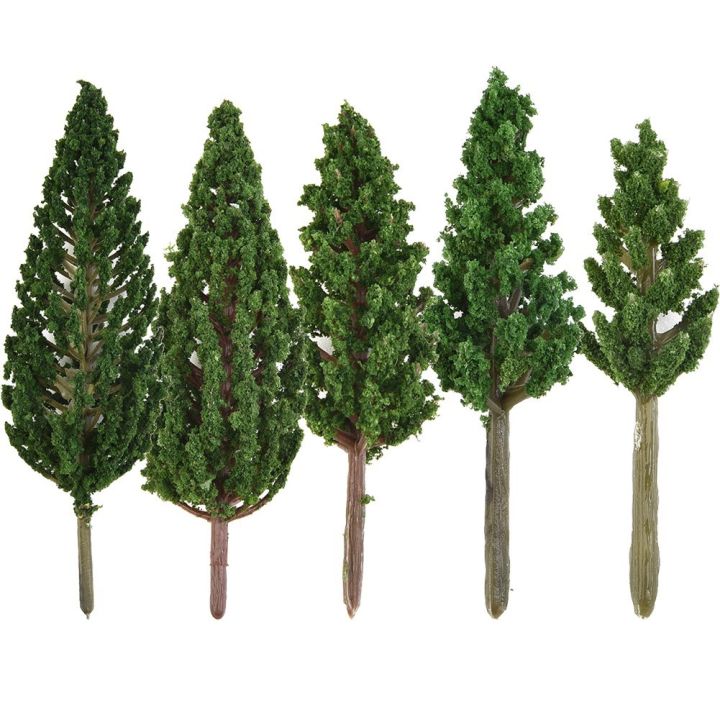 Model Pine Trees Model Tree 100Pcs For Diorama Wargame Green Tree ...