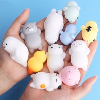 （A Decent） Mini เปลี่ยนสี Squishy แมวน่ารัก Antitys Squeeze MochiAbreact Soft Sticky Stress Relief FunnyToy