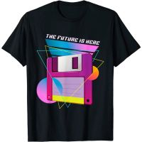 New Arrivals The Future is Here Floppy Diskette Retro 80s Vaporwave T-Shirt For Adult Men Women Christmas Gift