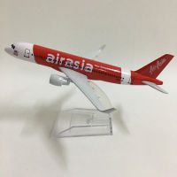 JASON TUTU 16ซม. เครื่องบินรุ่นเครื่องบินรุ่น Air Asia Airbus A320เครื่องบินรุ่น1:400 Diecast โลหะ B737เครื่องบินเครื่องบินของเล่นของขวัญ