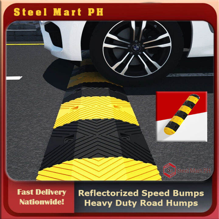 Speed Bumps Road Humps Reflectorized Highly Visible At Night Heavy Duty 