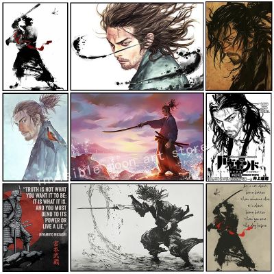 ◄ เต็มตัวญี่ปุ่นซามูไร Gabaond Miyamoto Musashi โปสเตอร์ศิลปะตัวละครภาพวาดผ้าใบติดผนังภาพพิมพ์สำหรับห้องนั่งเล่นการตกแต่งบ้าน