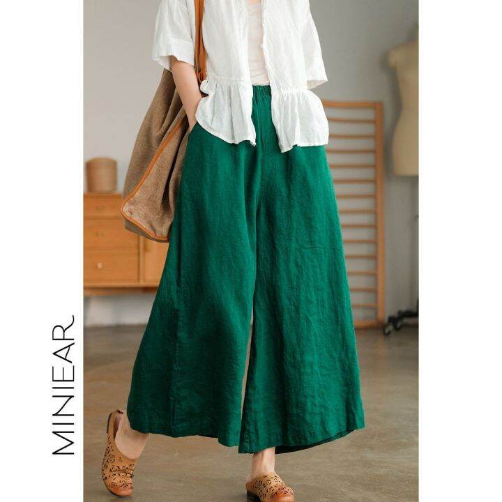 simplicity-color-wide-leg-pants-womens-clothing-elastic-waist-pockets-loose-cropped