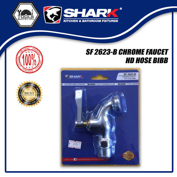 SHARK SF2623B CHROME FAUCET HEAVY DUTY HOSE BIBB Lazada PH