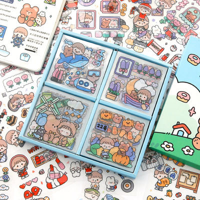 diy-diary-sticker-scrapbook-decoration-stationery-stickers-kawaii-stickers-girl-pink-cartoon-pattern-photo-album-sticker-sheets